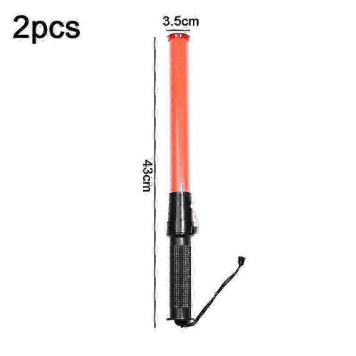 (style2205) 2pcs 43CM traffic baton, LED warning light 1