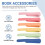 6-Pack Silicone Smart Bookmarks, Book Accessories compatible with Book Lovers 5