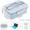 3 Comments Lunch Box with Cutlery For 3