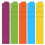 20 Insertable Plastic Bookmarks Mini Binder Dividers compatible with Planners Multicolored 3