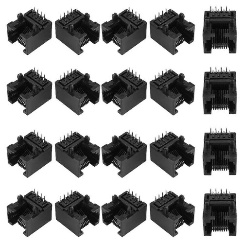 20 Stück RJ45 8P8C Computer-Internet-Netzwerk-PCB-Buchsen 2