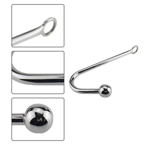 Stainless Steel Anal Hook Silver 25*3cm 1