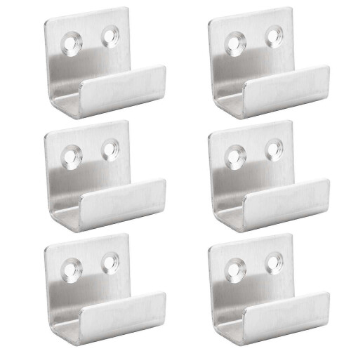 Ceramic Tile Display Hooks, Stainless Steel Flat J Hooks,Heavy Duty Wall Mounted Strong Hook, Garage System