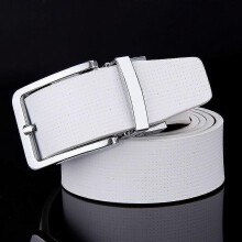 Cowhide Designer Luxury Belt Men Male Waist Strap Leather Pin Buckle White Genuine Leather Belts for Men Pants Band Ceinture