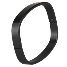 Stainless Steel Couples Bracelet Cuff Bangle Square Wristband Gold 8mm