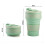Collapsible Silicone Travel Coffee Cup, Foldable Mug with Lid 2