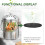 Filtros de 17 cm (6,7 polegadas) para compostor, compatíveis com baldes de compostagem de cozinha e bancada. 2