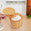 2 PCS Bamboo Salt Shaker with Built-in Spoon, Swivel Lid 5