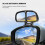 2pcs Universal Adjustable Wide Angle Anti-glare Car Mirror 2