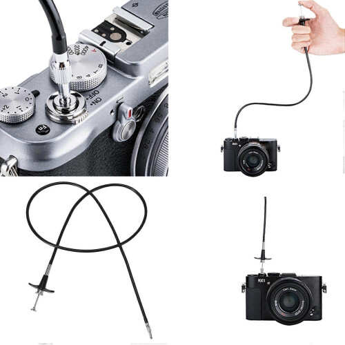 40" Mechanically Locking Camera Shutter Release Remote Control Cable 2