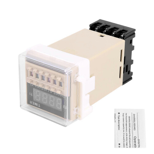 AC 220V 5A DH48S-S Programmable Double Delay Relay Device Tool 1