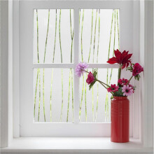 Static Cling Window Film - Frosted Privacy Film, Electrostatic, Self-Adhesive, Anti UV, Decorative Film for Kitchen, Bedroom, Bathroom Window (Irregul