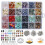 (Style2) Gemstone Beads Crushed Irregular Beads Set Natural Stone Crystal Loose Diy Beads 1