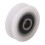 4 τεμάχια Λευκή τροχαλία νάιλον U-Groove 22x6x8mm για συρόμενη πόρτα 2
