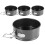 4-Piece 4-Inch Mini Springform Pan Set, Non-Stick, compatible with Mini Cheesecakes, Pizzas 2