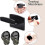 12 Pieces Hat Rack Organizer, Wall Mount Adhesive Hat Hooks for Baseball Cap Display 2