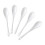 10 Pack White Porcelain Ceramic Coffee Dessert Egg Spoons 2