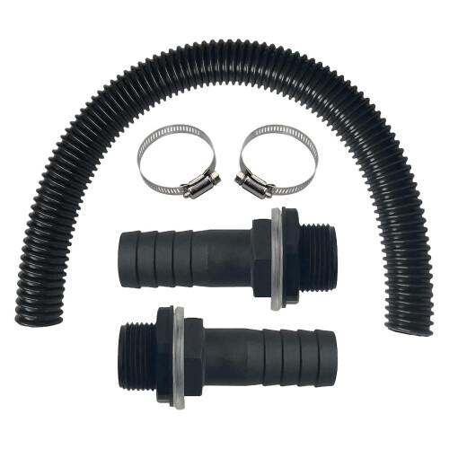 Rainwater Connection Kit with 100cm Hose Nozzle for Rain Barrels 1