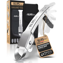 KLRStec Professional Caulking Tool [100% Stainless Steel] 4 in 1 Caulk Remover Tool Kit