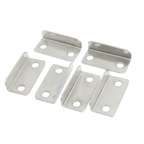 10pcs Silver Tone Metal Rectangular Drawer Lock Bar for Home Office 1