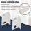10pcs Silver Tone Metal Rectangular Drawer Lock Bar for Home Office 5