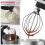 Frusta per mixer in acciaio inox conforme agli standard UE, compatibile con vari modelli KitchenAid. 4