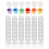 8 strips/48 pots 3ml empty plastic paint strips compatible with classrooms, schools, painting, art 3