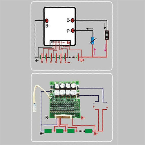 13S 48V 60A Li-Ion Battery BMS Protection Equalizer Board 1