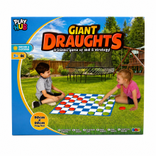 Giant Draughts Garden 2 Player Board Game Summer Fun Outdoor Indoor Party Kids