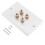 4-Post Speaker Wall Plate Home Theater Audio Panel compatible with 2 Speakers 2