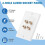 4-Post Speaker Wall Plate Home Theater Audio Panel compatible with 2 Speakers 5