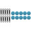 10 Pack Magnetic Silicone Adjustable Pen Holders compatible with Desk, Refrigerator, Whiteboard 3