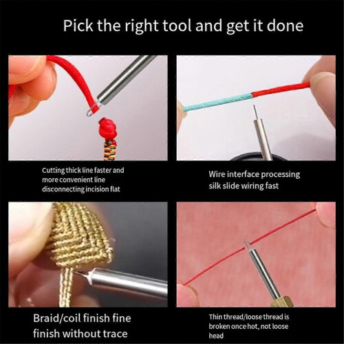 4pcs 510 Interface Soldering Tips compatible with USB Rechargeable Temperature Control Burnt Threads 1