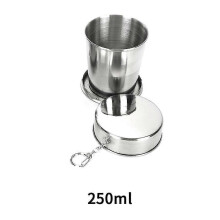 Stainless Steel Portable Outdoor Travel Folding Collapsible Cup Telescopic Mug