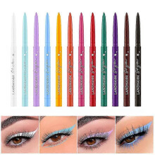 12 Color Eyeliner Set Matte Eyeliner Pencil Waterproof Colorful Liquid Eyeliner Kit
