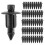 50 pieces 6mm x 12mm Car Push Clips Plastic Rivets 2