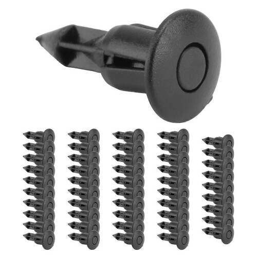 50 pieces 6mm x 12mm Car Push Clips Plastic Rivets 2