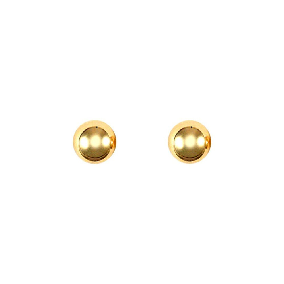 Jewelco London 9Ct Yellow Gold Ball Bead Stud Earrings, 3Mm - Jes077 Gold,Yellow
