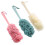 3 Pack Long Handled Shower Body Brush Soft Nylon Mesh Back Cleaner Back Scrubber Exfoliating Luffa 1