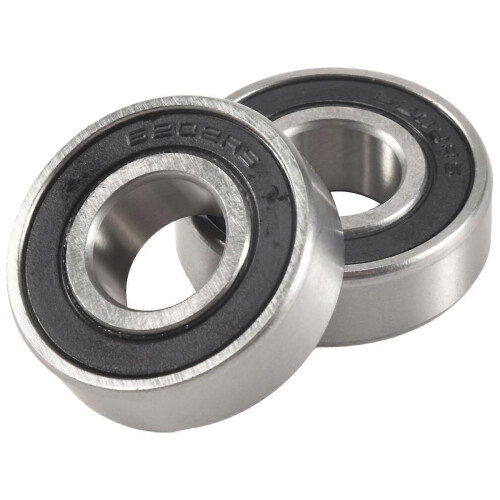 2pcs 6202RS Single Row Deep Groove Ball Bearings 15mm Inner Diameter 35mm Outer Diameter 1