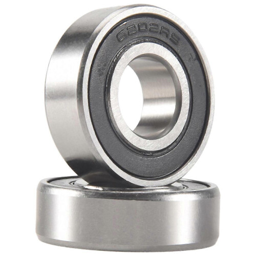 2pcs 6202RS Single Row Deep Groove Ball Bearings 15mm Inner Diameter 35mm Outer Diameter 2