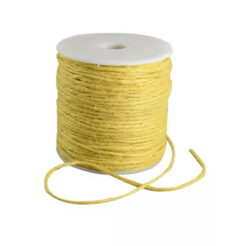 2Mm Yellow Jute Twine Rope 109 Yards Per Roll 301029466106