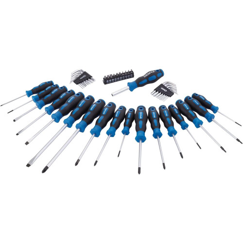 Draper Draper 44 Piece Precision Screwdriver Hex Key and Bit Set | Soft Grip Drivers Hand Tools 1