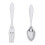 3 Silver Kitchen Cabinet Drawer Handles for Knife Fork Spoon 2