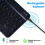 Slim Wireless Bluetooth Keyboard Mouse Combo Set for Laptop Tablet iPad iPhone 2