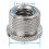 Conjunto de 6 adaptadores de microfone de 5/8" macho para 3/8" fêmea, com rosca e ranhuras, compatíveis com diversos microfones. 2