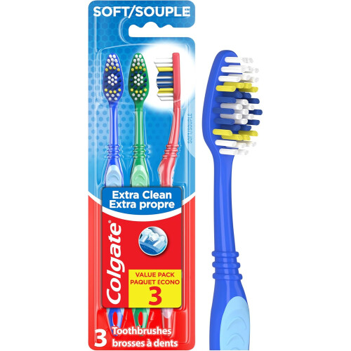 Colgate Colgate Soft Toothbrush for Adults, 3 Count 1-Pack
