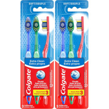 Colgate Soft Toothbrush for Adults,3 Count 2-Pack