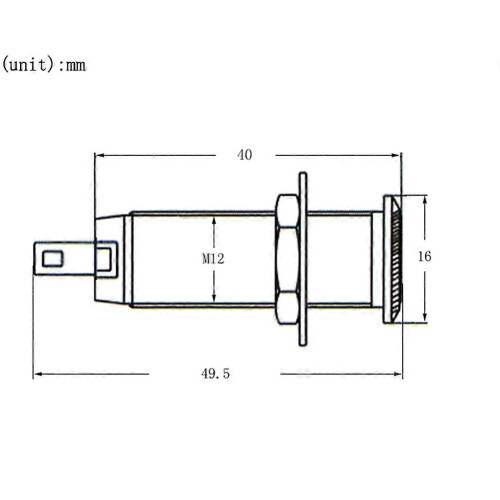 6.35mm Brass Threaded Cylinder Bass Guitar Jack Pickup Output Input Plug Socket Electric Guitar Accessory 1