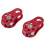 2 Rock Tree Climbing Arborist Fixed Rope Pulley Red 2